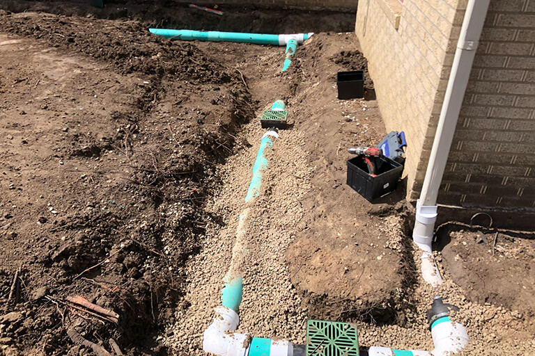 Foundation drainage.