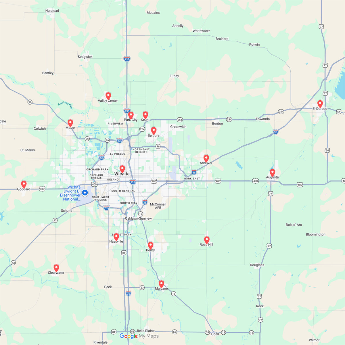 Service Areas - High Caliber Landscape